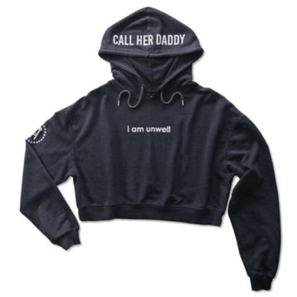 Unwell Cropped Hoodie